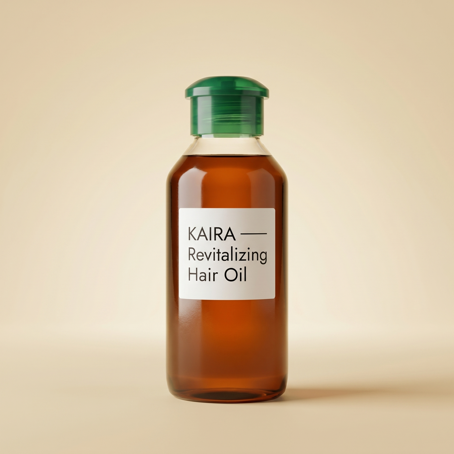KAIRA Revitalizing Hair Oil bottle studio shot