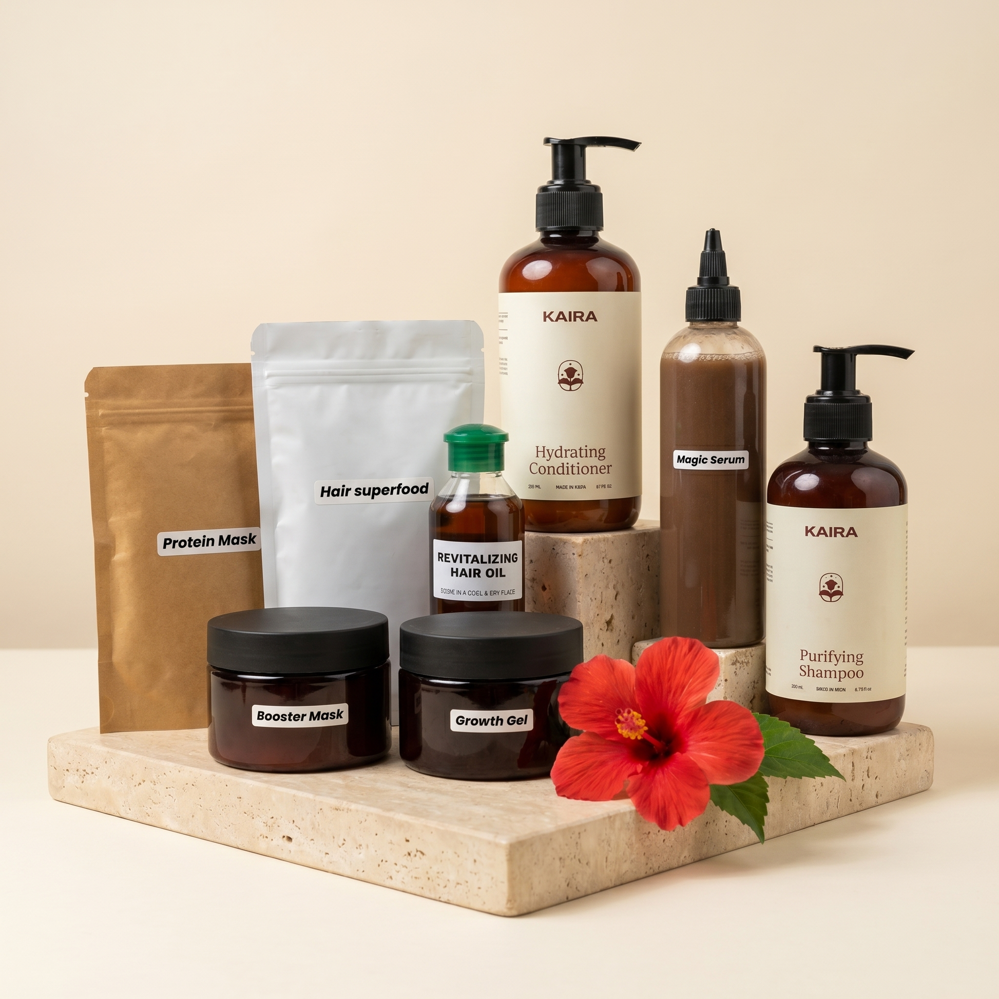 KAIRA Complete Revitalizing Kit studio bundle shot